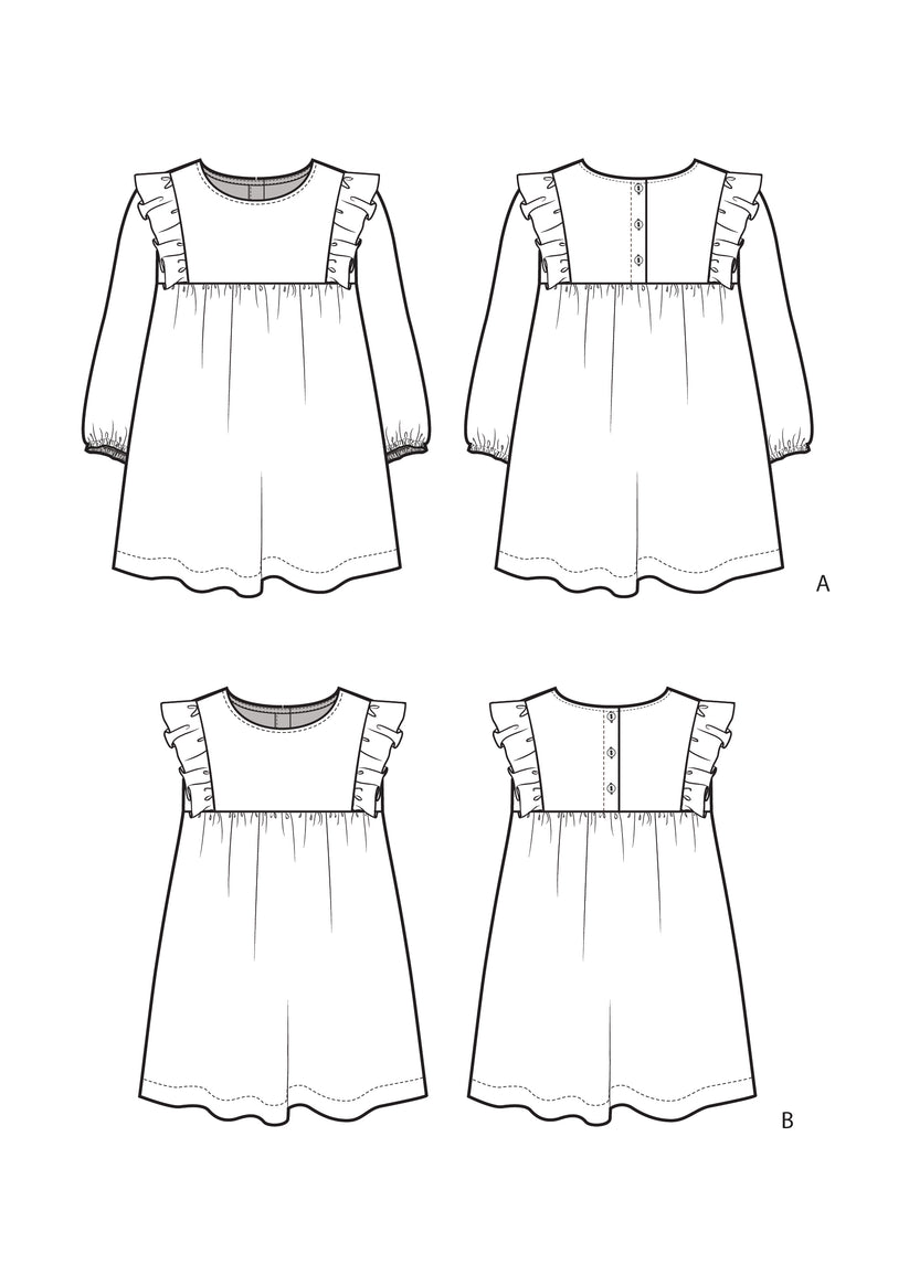 Evie Dress – Paper Doll Patterns