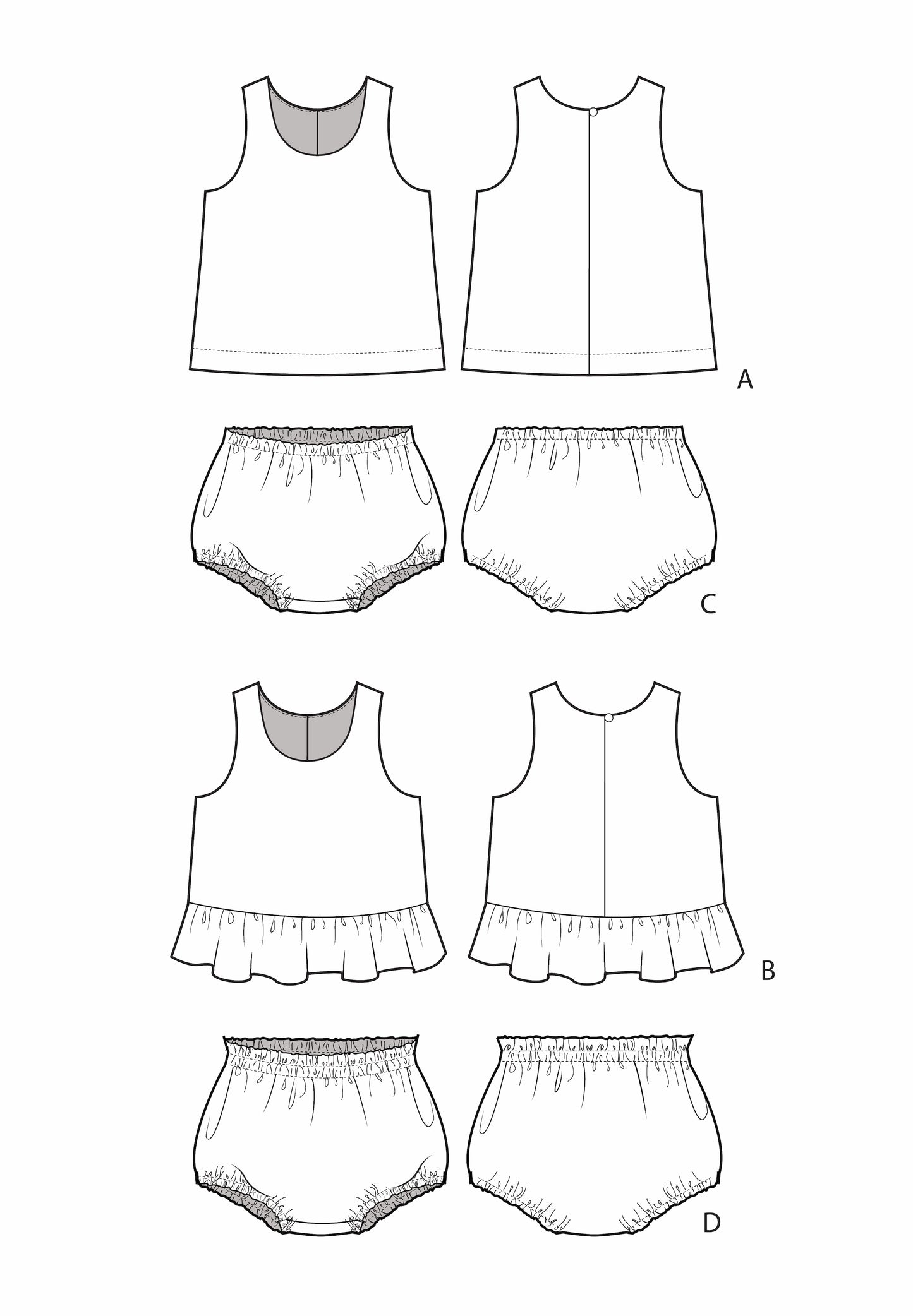 Holly Tank & Bloomers Set